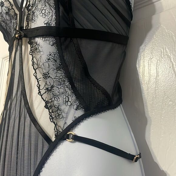 Honey Birdette Emma Bodysuit One Piece Black Size XS - Picture 6 of 13